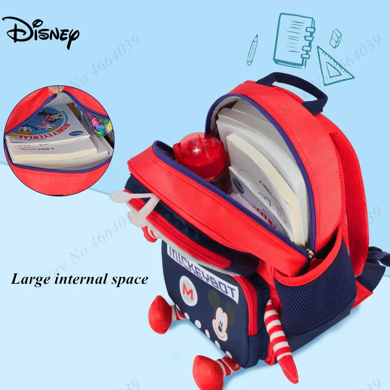 Disney 2019 новые милые роботизированные формы сумки с изображением Микки ортопедический Школьный Рюкзак Для учебников мультфильм Сверхлегкий
