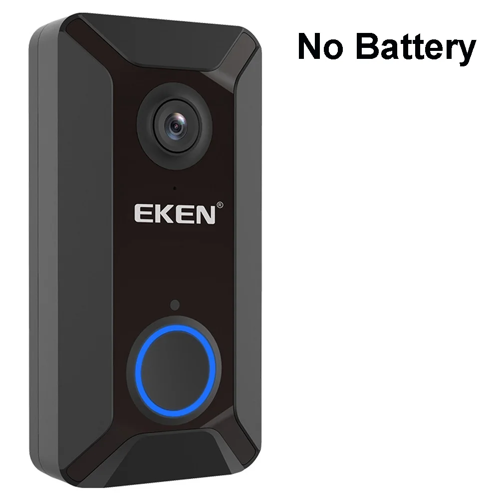 Eken V6 720P умный беспроводной wifi видео дверной звонок камера Облачное хранилище дверной звонок с внутренним звонком визуальный домофон ночное видение - Цвет: Option 1