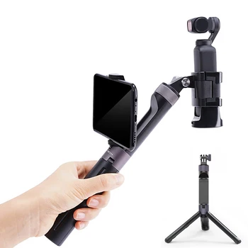 

Osmo Pocket Hand Grip Tripod Extend Pole handle w phone holder for DJI Osmo Pocket gopro 6 7 Action Cam accessories