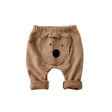 Orangemom/мягкие детские штаны; весенние леггинсы для отдыха с рисунком медведя; штаны для маленьких мальчиков; весенние брюки; одежда для маленьких девочек