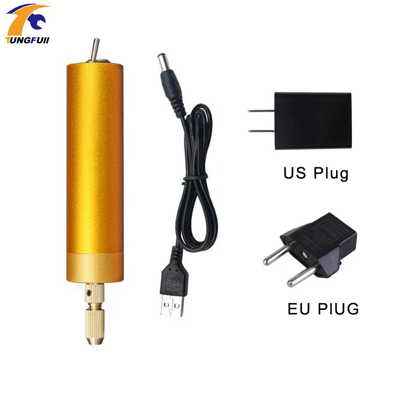 Mini Electric drill Hand Drill Motor Hole Saw Aluminum Mini Electric DIY PCB with drill for Wood Plastic Drilling USB 3-12V Mini Electric drill Hand Drill Motor Hole Saw Aluminum Mini Electric DIY PCB with drill for Wood Plastic Drilling USB 3-12V
