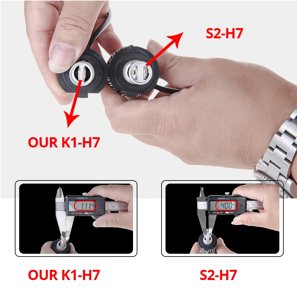 Aceersun H4 LED H7 H1 H11 H8 H9 9005 HB3 HB4 9006 Mini Car headlight 72W 8000LM COB 3000K 4300K 6500K 8000K Hi Lo Beam 12V 24V (5)