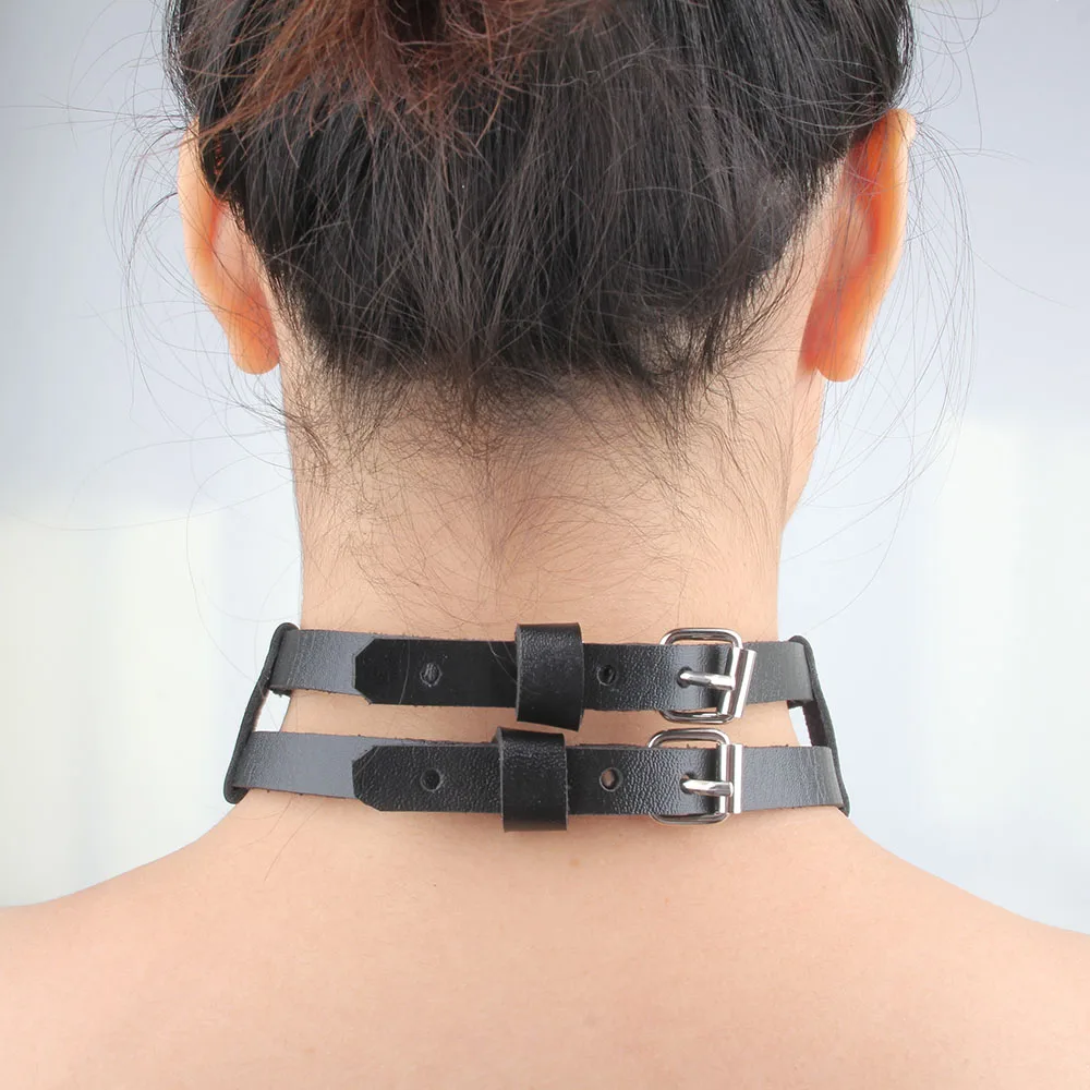 Стандартный кожаный ошейник Terginum кольцо ожерелье БДСМ фетиш панк кожа|leather