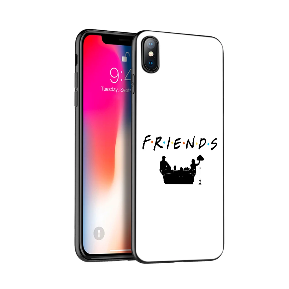 Черный чехол ТПУ для iphone 5 5s se 6 6s 7 8 plus x 10 силиконовый чехол для iphone XR XS 11 pro MAX Friends сериал ТВ шоу Sitcom - Цвет: 16003