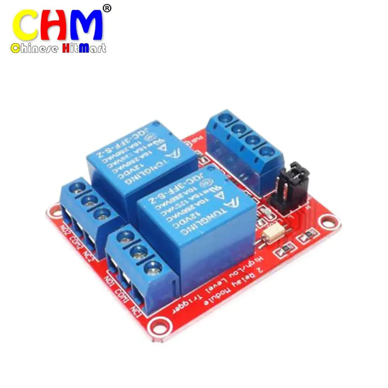 

Hobimake 2-Channel Relay Module with optocoupler isolatio for Arduino development board 5v 12v 24v 2 Channel Relay Module #05