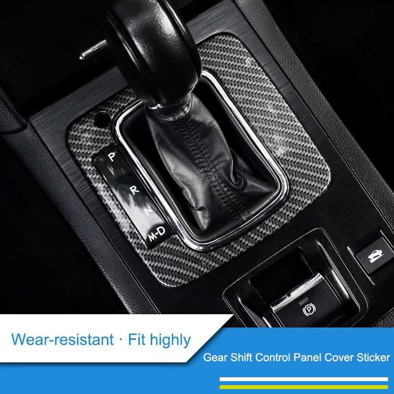 

QHCP Stainless Steel Gear Shift Frame Panel Cover Sticker Decoration Car Accessories For Subaru Outback 15-18 Legacy 2016-2018
