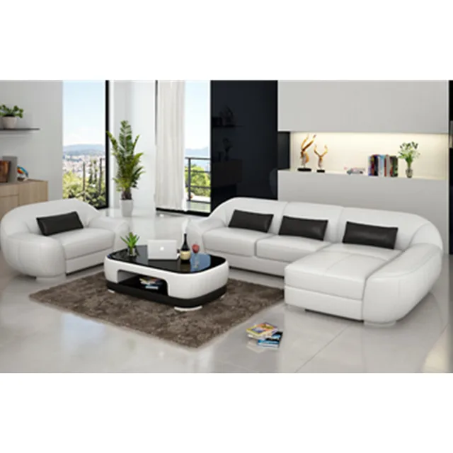 Us 1099 0 Ivory White 2 Parts 5 Seats E Saving Leather Sofa Set In Living Room Sofas From Furniture On Aliexpress Alibaba Group