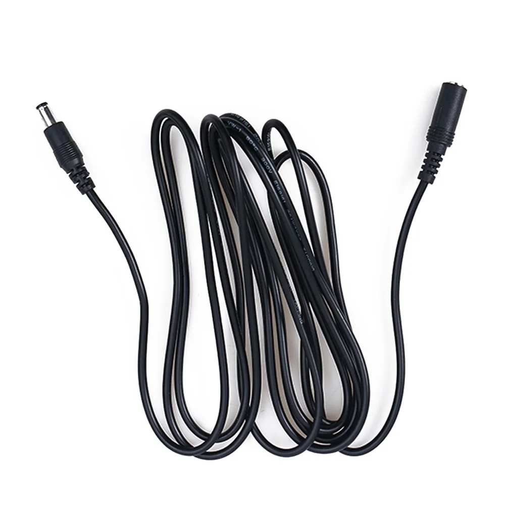 

1Pcs Professional 12V DC 0.5/1.5/2/3/5M Power Cord 5.5*2.1mm Male Female Extension Cable For CCTV Camera Home Security Accessory