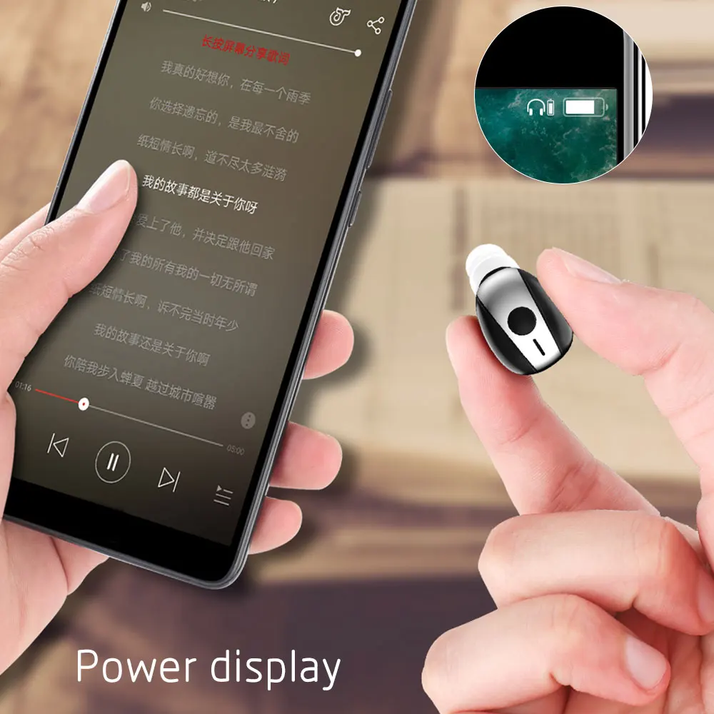 RCA 518 Мини Bluetooth наушники одиночные беспроводные гарнитура V4.1 стерео Встроенный