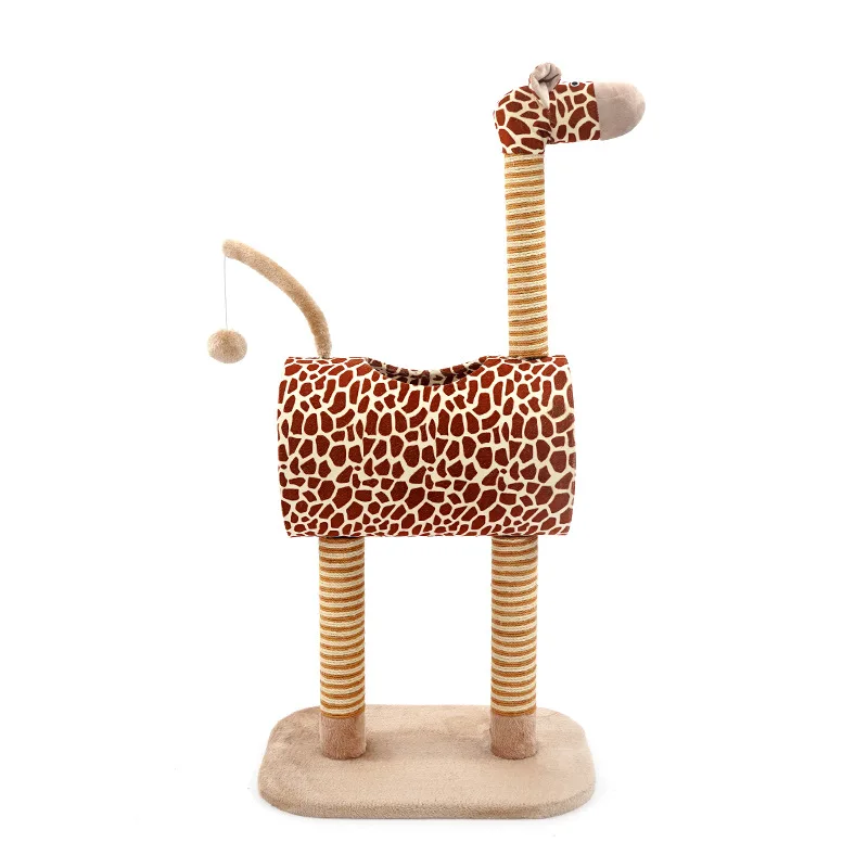 

Giraffe design for cats tree climbing cat tower tree shelf pet furniture kitten house sisal cat post scratching pet supply