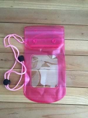 ПВХ водонепроницаемая сумка для дайвинга для мобильных телефонов подводный чехол для Asus Zenfone 2 Laser ZE550KL 3 4 5 GO Selfie Go - Цвет: Pink