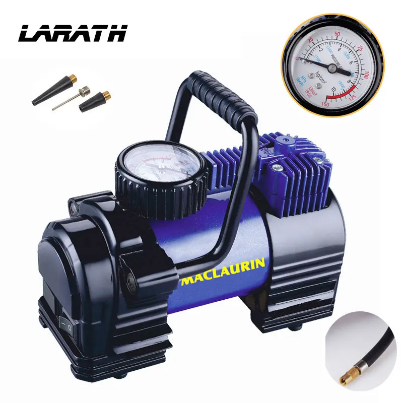 

12V DC Portable Air Compressor Pump Tire Inflator by 100 PSI Compact