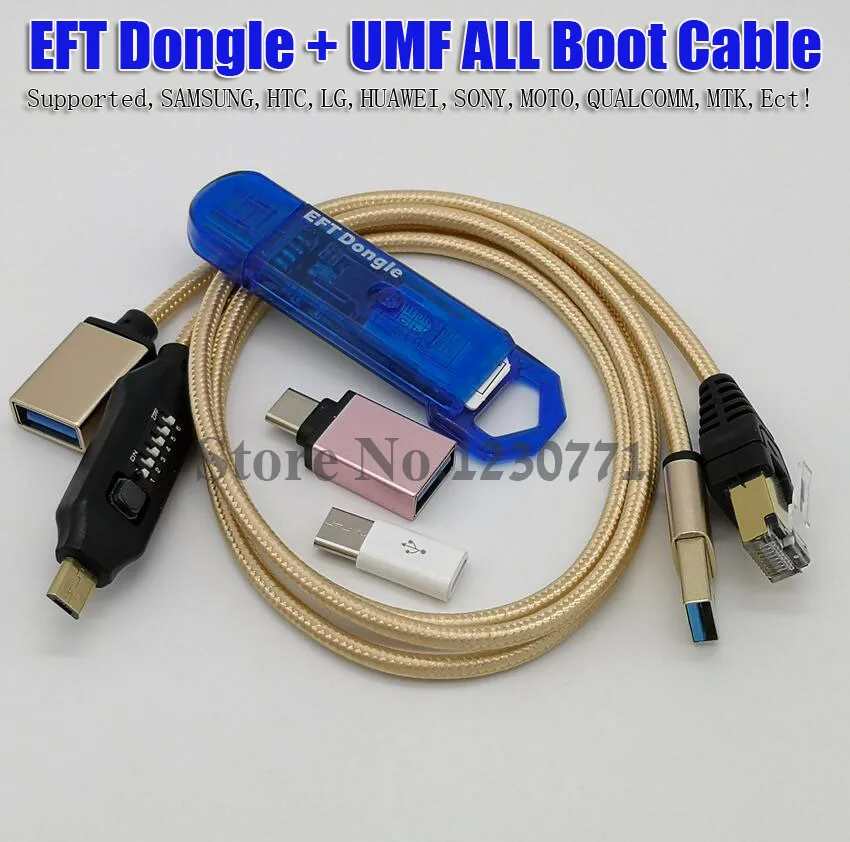 

2019 Newest 100% Original EASY FIRMWARE TEMA / EFT DONGLE + UMF all boot Cable ( all In One Boot Cable )Free Shipping