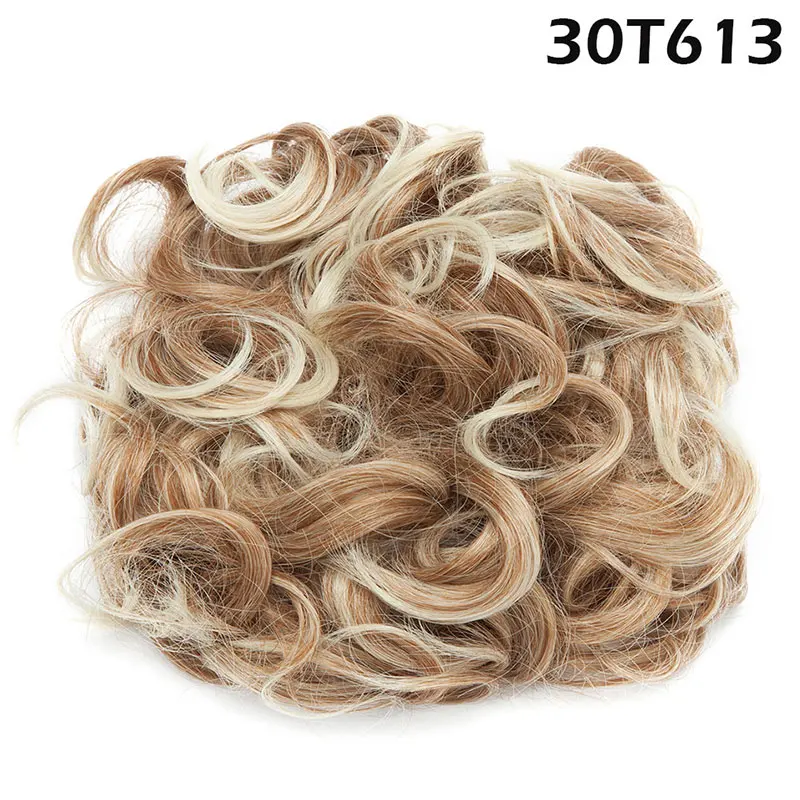 30T613 S-noilite, 1 шт., синтетические волосы, большой пучок, шиньон, два пластиковых гребня, заколки в шиньон, Шеве, волосы - Цвет: 30T613