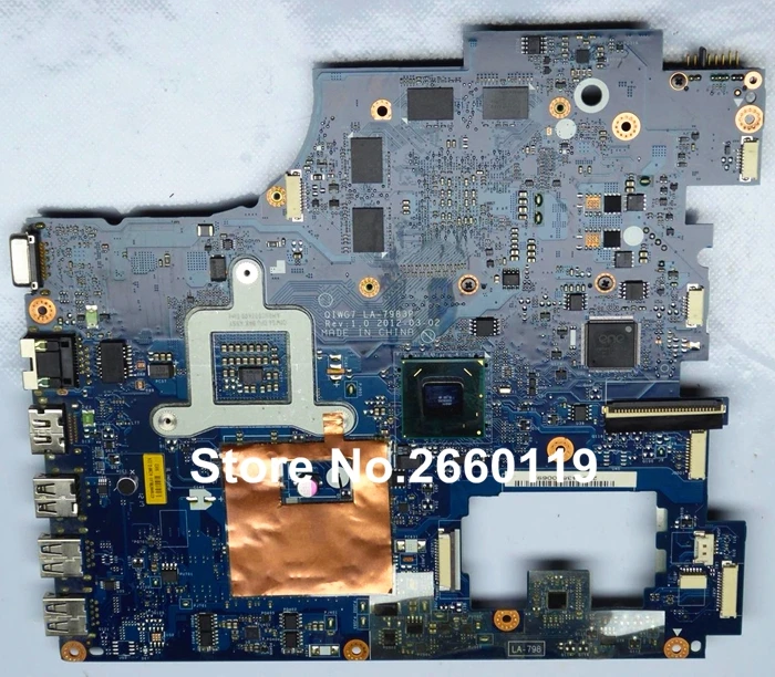Материнская плата для ноутбука lenovo G780 LA 7983P системная материнская полностью
