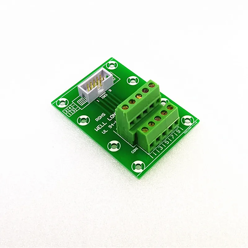 

DC3 10P 2x5Pins Header Breakout Board, Terminal Block, Connector.