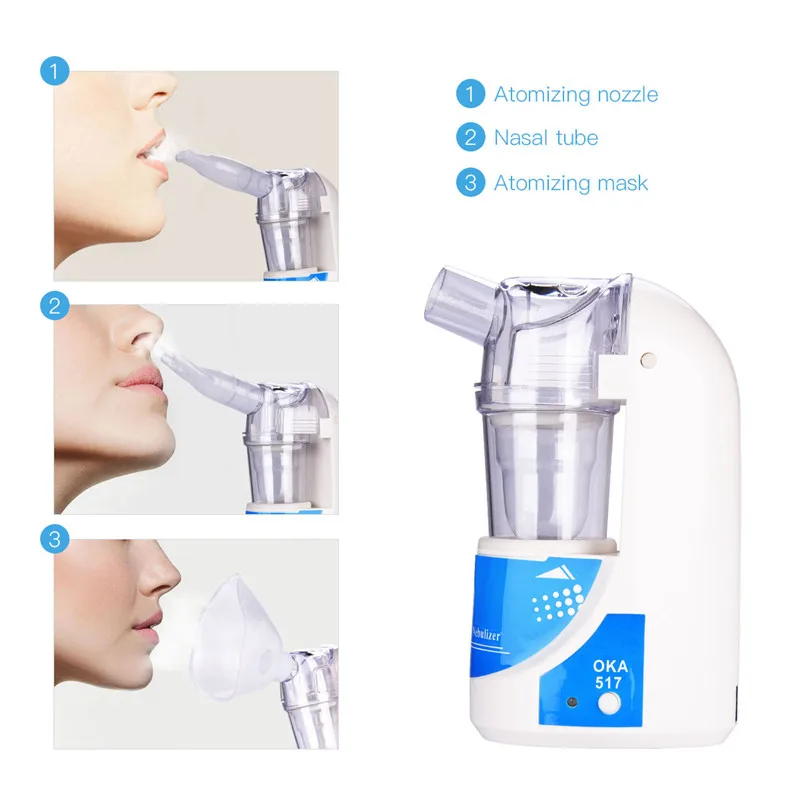 Personal Ultrasonic Inhaler Nebulizer Machine Handheld Family Children Adult Health Care Atomiser M