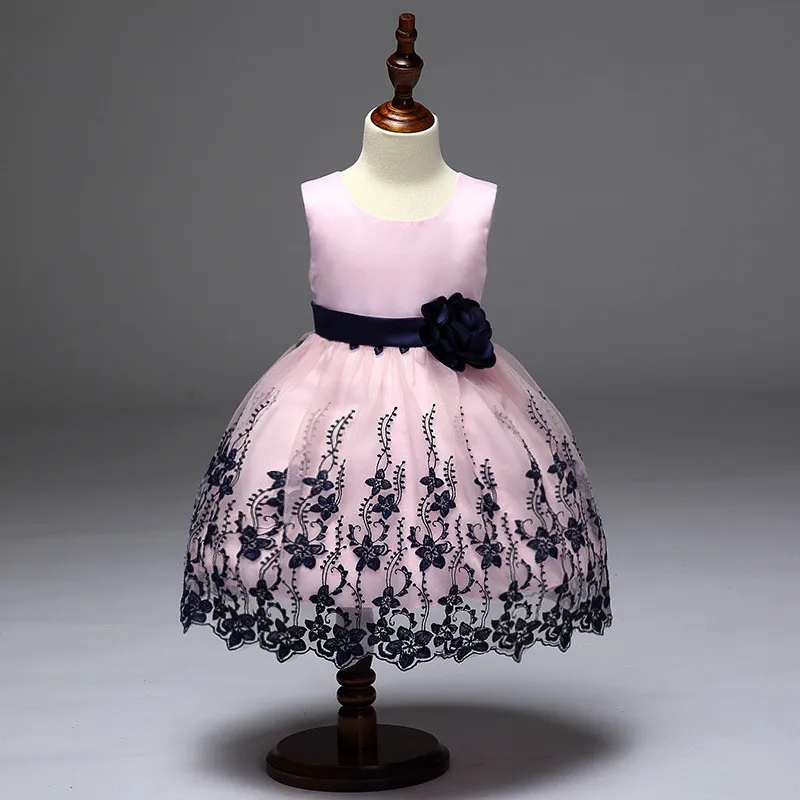 

Knitted Crochet Wedding Ruched Flower Girl Dress Sleeveless Kids Baby Dress Clothing Summer Hollow Princess Lace Dress 8 Years