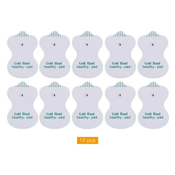 

10 Pcs Replacement Electrode Pads for Pulse Massager Muscle Stimulator Spare Electrode Gels for TENS Impulse EMS Massage Pad 31
