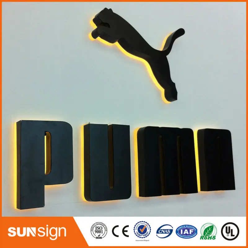 Реклама 3D надписи Крытый светодиодной подсветкой высокая яркость металла с подсветкой led письмо