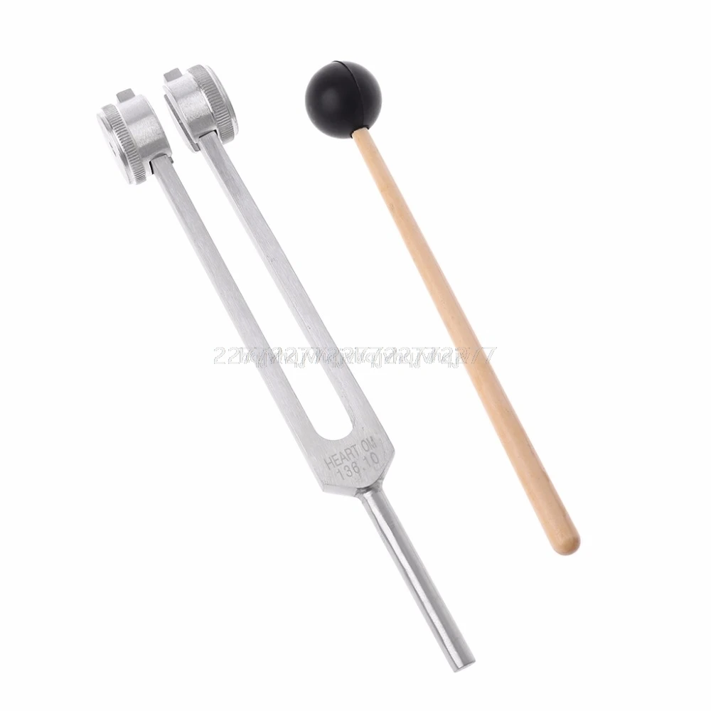 

OM 136.1Hz Aluminium Alloy Tuning Fork Chakra Hammer Ball Diagnostic Healing Tool for Eliminating Stress My06 19 Dropship