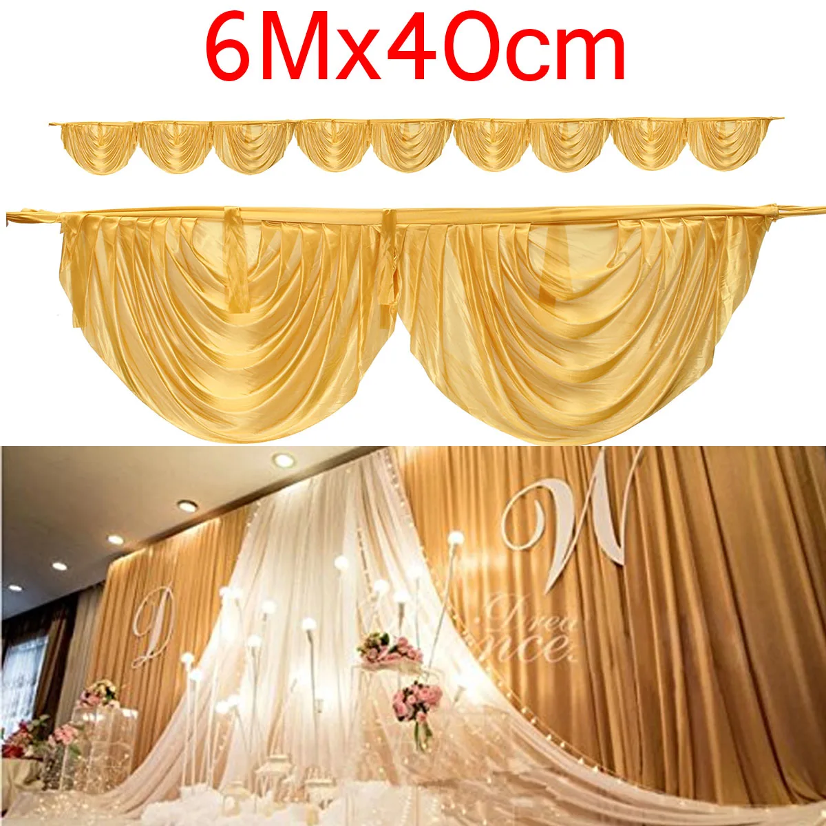 Silk Fabric Wedding Backdrops Curtains Swags DIY Wedding Decoration