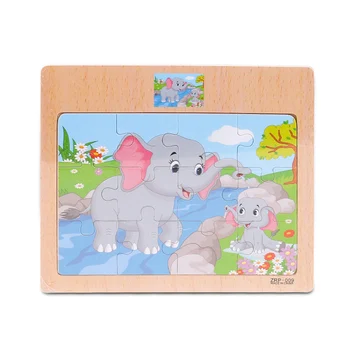 

Cartoon Animal Traffic Jigsaw Puzzle Toys Wooden Board Toy Children Kids Cognitive Develop Early Education Puzzle Toys Boy Gifts