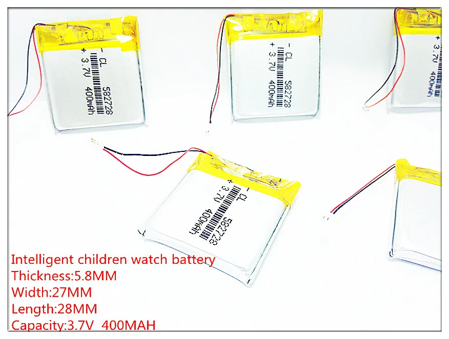582728 3 7 V 400mAh литий-полимерный литий-ионный аккумулятор для Q50 G700S K92 G36 Y3 Детские