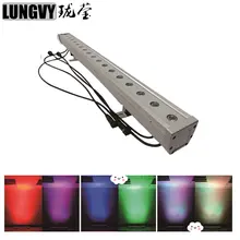 Открытый 18*3 Вт 3в1 RGB бегущий эффект светодиодный настенный светильник светодиодный сценический Вечерние огни DMX512 светодиодный Dj Рождество