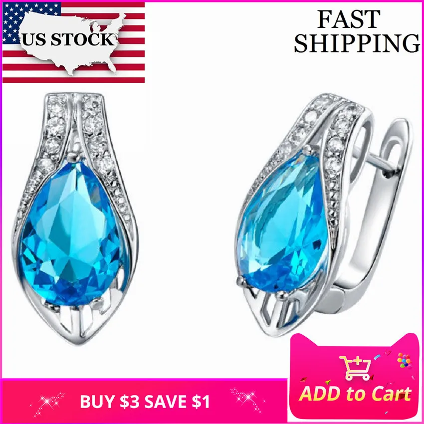 Женские серьги с камнями серебристого цвета|cubic zirconia stud earrings|stud earringswomen earrings |