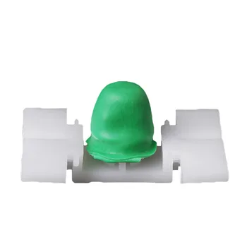 

31*20mm Door Clips Plastic White+Green Rivet Fasteners Exterior Fender