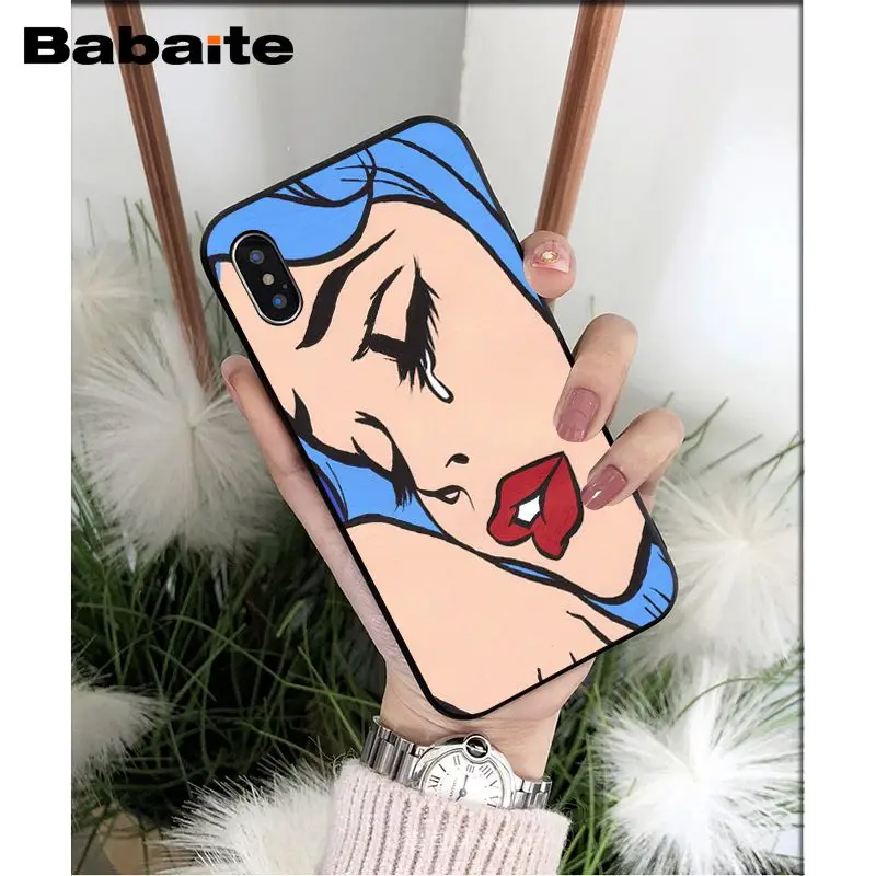 Crying Comic Girl Painting Pop Art sad