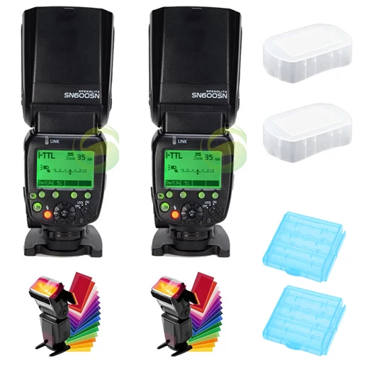 

2 PCS SHANNY SN600SN GN60 Master & Slave Flash for Nikon with i-TTL/M/RPT HSS 1/8000s GN60 Speedlite for Nikon D800 D7200 D610