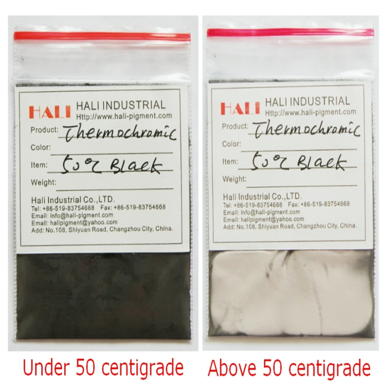 Thermochromic pigment hot sensitive pigment nail pigment temperature active color activate temperature 15C 20C 31C 38C 45C