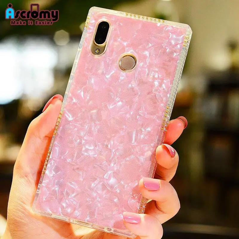 Чехол Ascromy для huawei P20 Lite Роскошные блестящие стразы бампер чехол P20Lite Pro Honor 10
