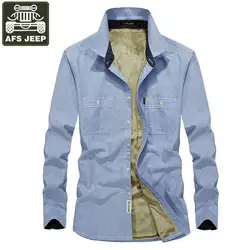 Новая брендовая зимняя рубашка мужская флисовая Толстая теплая Военная Мужская рубашка с длинными рукавами однотонная Camisa Masculina плюс