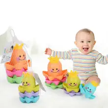 Jouet de bain à empiler, océan vie, tasse, jeu d'été pour enfants, jouets de plage d'eau, jouets éducatifs mignons et amusants pour enfants