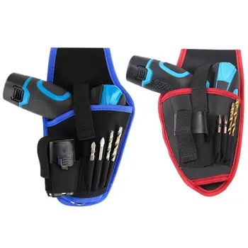 

New Arrival Portable Drill Holder Cordless Tool Drill Waist Tool Belt Bag Red/Blue Electric Drill Bag