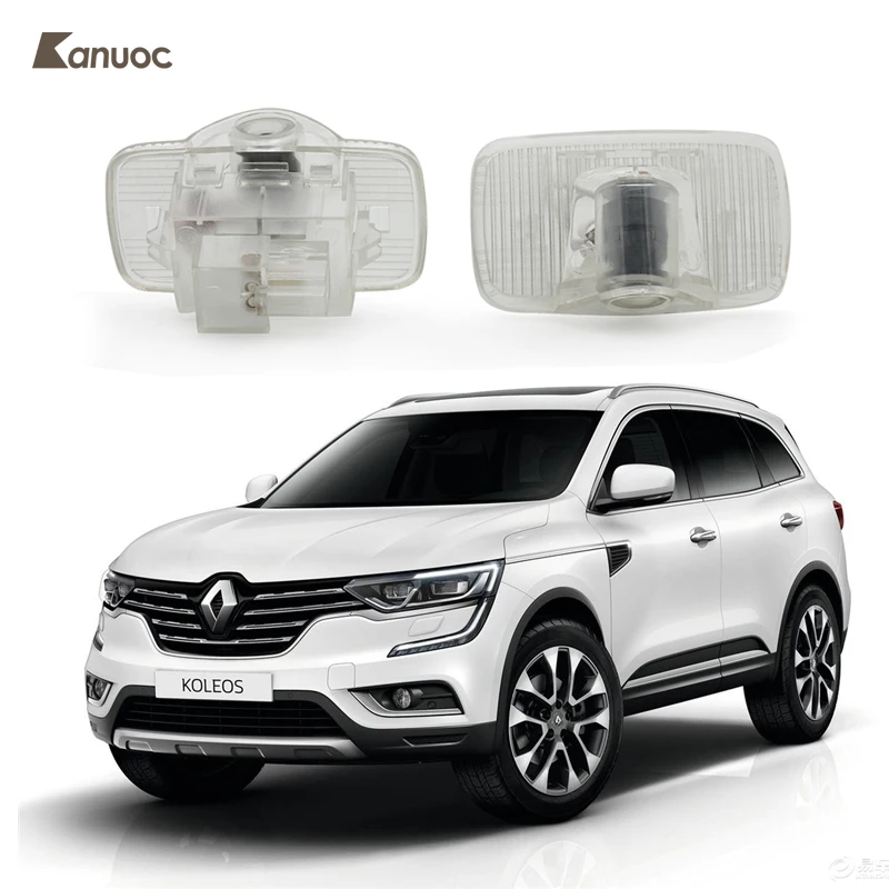 

2PCS Car LED Door Logo Ghost Shadow Projector Light Welcome Lamp Laser Lights For Renault Koleos 2009 2010 2011 2012 2013-2015