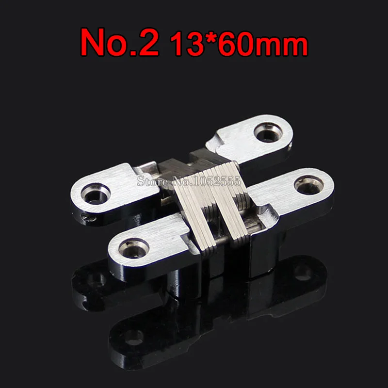 Cheap 13x60mm Invisible Concealed Cross Door Hinge Stainless Steel Hidden Hinge Bearing 10KG For Folding Door Hidden Door K96-2 Cheap 13x60mm Invisible Concealed Cross Door Hinge Stainless Steel Hidden Hinge Bearing 10KG For Folding Door Hidden Door K96-2