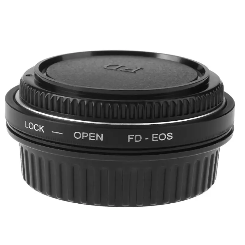 

Alloyseed FD-EOS Camera Lens Adapter Ring with Correcting Lens with Lens Cap Cover for Canon FD to EOS Camera Lens 49mm