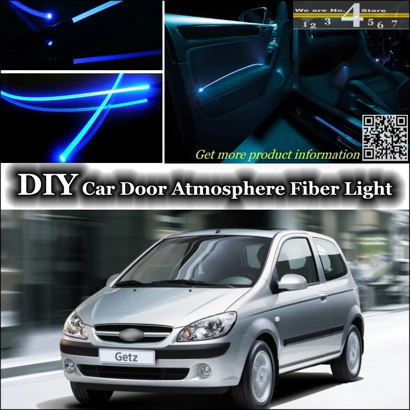 Dla Hyundai Getz / Prime / Click / Tb / Brisa Inokom Wewnętrzne Oświetlenie Otoczenia Tuning Atmosfera Światłowodowe Światła Pasma|Ambient Light|Light Optic Fiber Bandambient Interior Lighting - Aliexpress