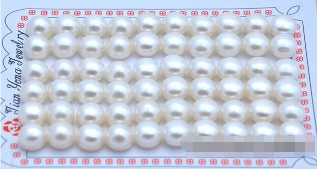 

hot sell new - -hot 12829 30pair round white freshwater pearl earring stud