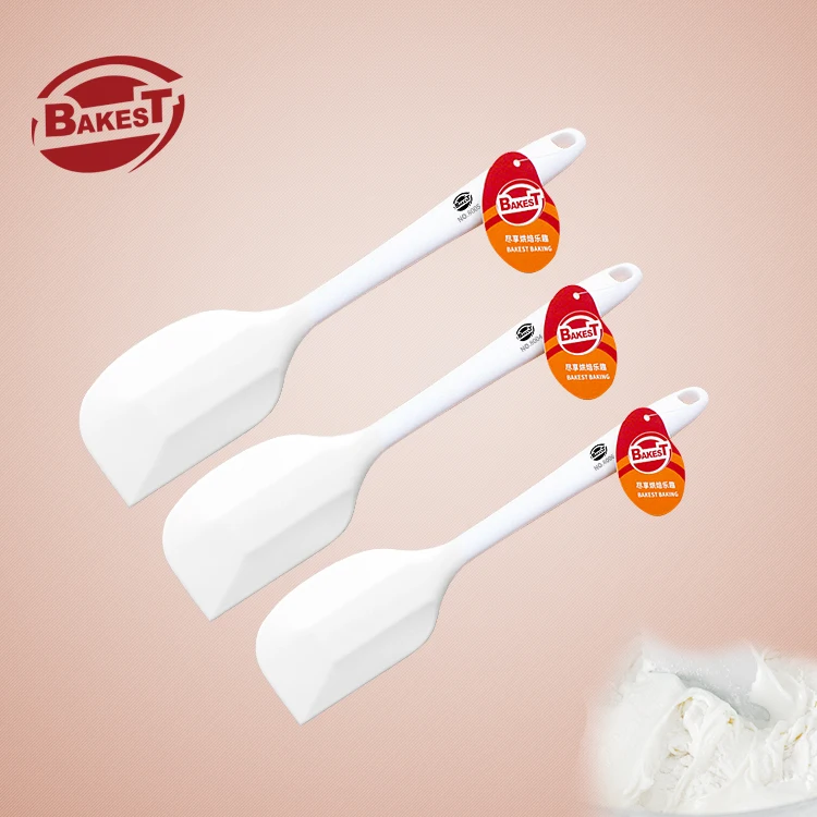 Bakest белый Силиконовый скребок для крема шпатели торта кухонные Кондитерские