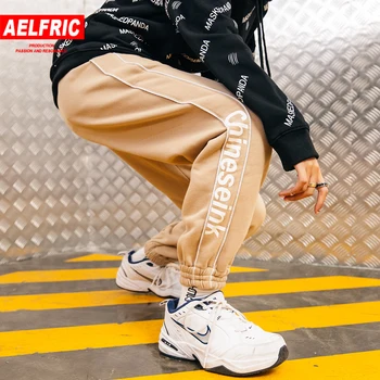 

Aelfric Women Pants Casual Hip Hop Sweatpants Femme Fashion Cotton Joggers Sportswear Track Ptinred Skateboard Trousers MP06