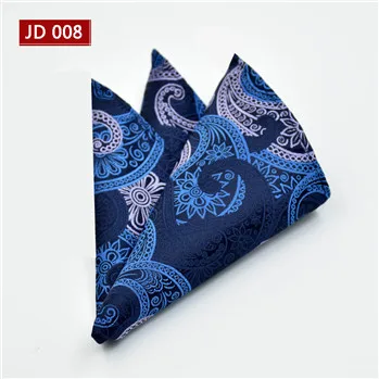 CityRaider Пейсли Цветочный узор шелковые носовые платки для мужчин Хлопок Карманный квадратный Серый Фиолетовый Синий C038 - Цвет: 008