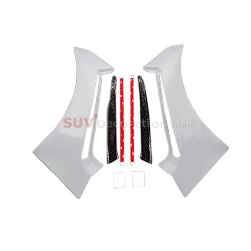 

For Ford Mustang 2015-2017 Plastic Exterior Front Air Flow Fender Grill Vent Trim 2pcs