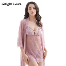 ФОТО  sexy lace nightgown lingerie fashion patchwork spaghetti strap nightdress women sheer scalloped nightwear sleepwear chemises