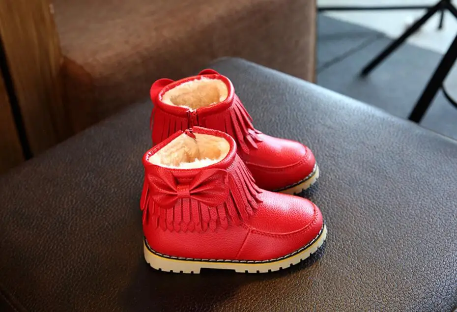 Children's leather snow boots-27-1