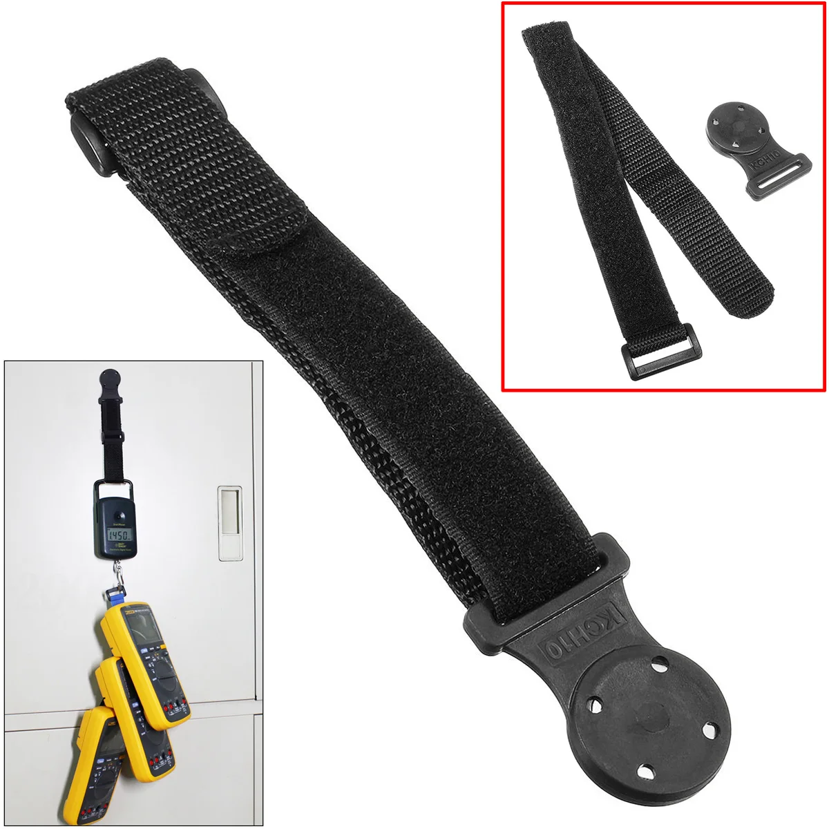 

1pc Polypropylene Fiber Multimeter Hanging Loop Strap with Magnet Hanger Kit For Multimeter Instrument